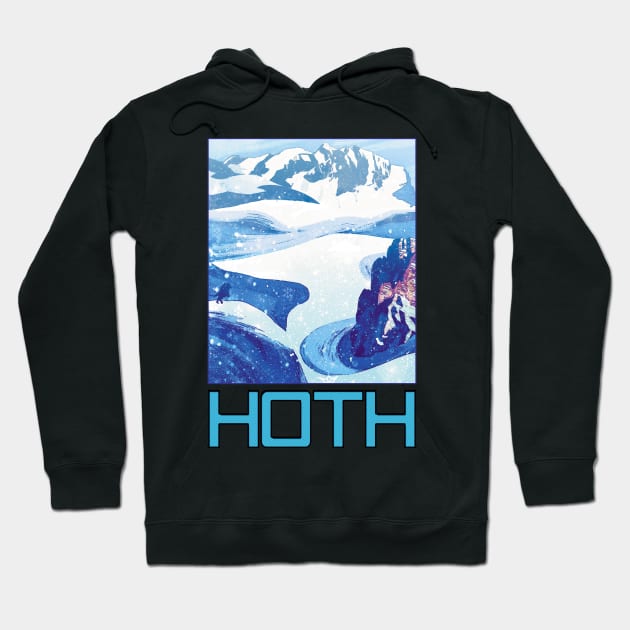 Visit Hoth! Hoodie by RocketPopInc